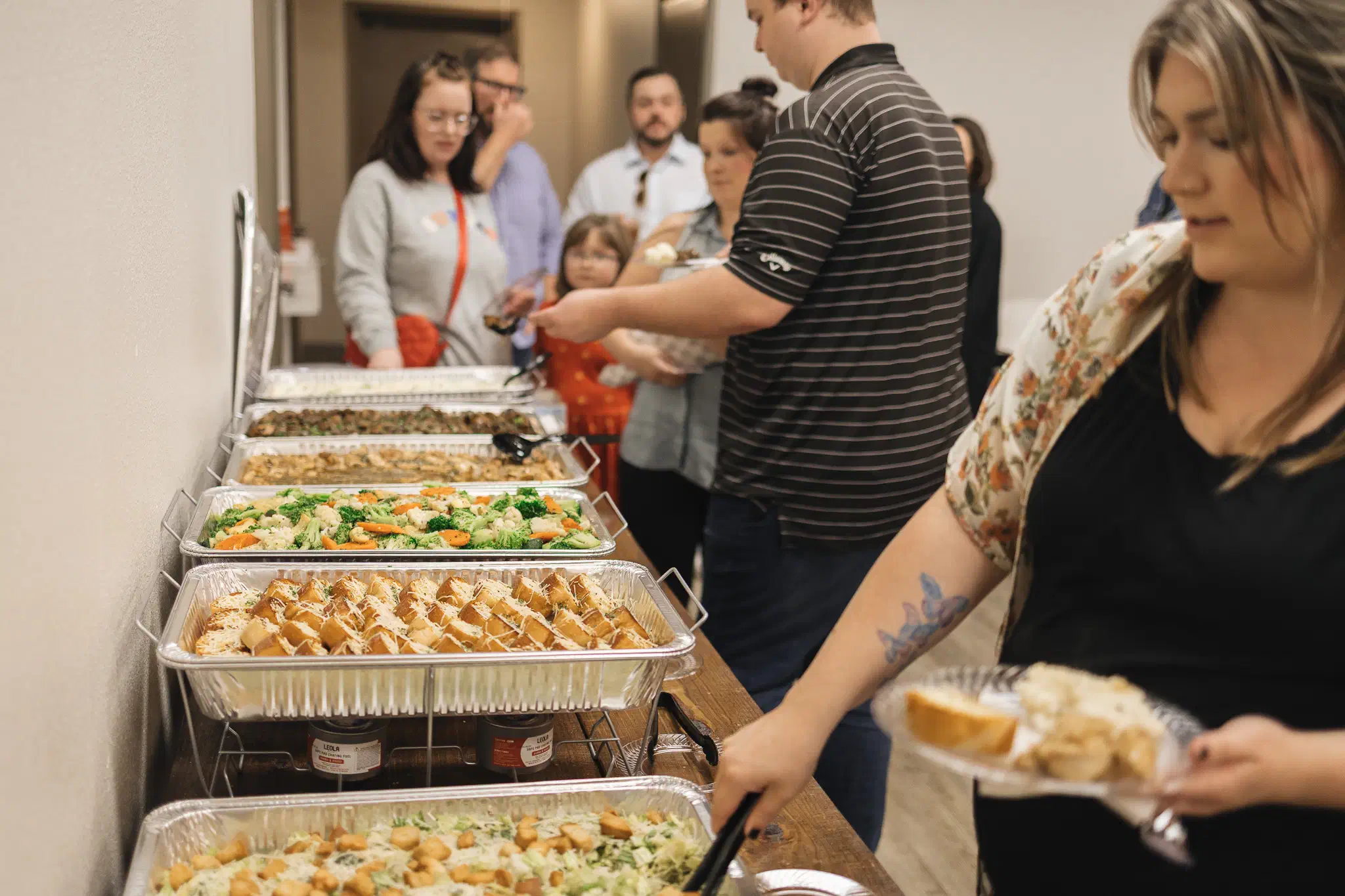 Drop-off catering spread
